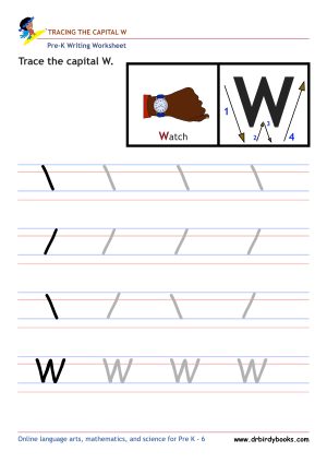 Pre K Writing ABCs Worksheet showing letter strokes and complete letters.