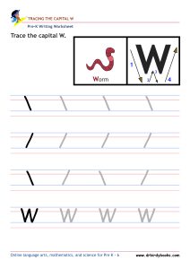 Pre K Writing ABCs Worksheet showing letter strokes and complete letters.