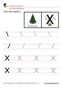 Pre K Writing ABCs Worksheet showing letter strokes and complete letters.