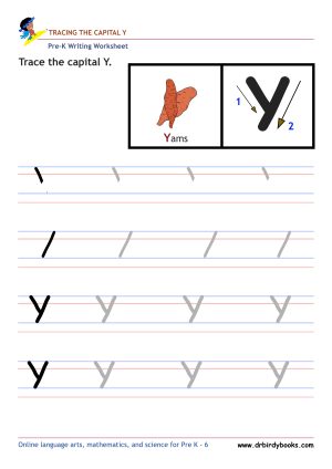 Pre K Writing ABCs Worksheet showing letter strokes and complete letters.