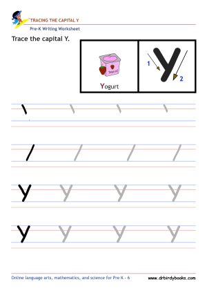 Pre K Writing ABCs Worksheet showing letter strokes and complete letters.