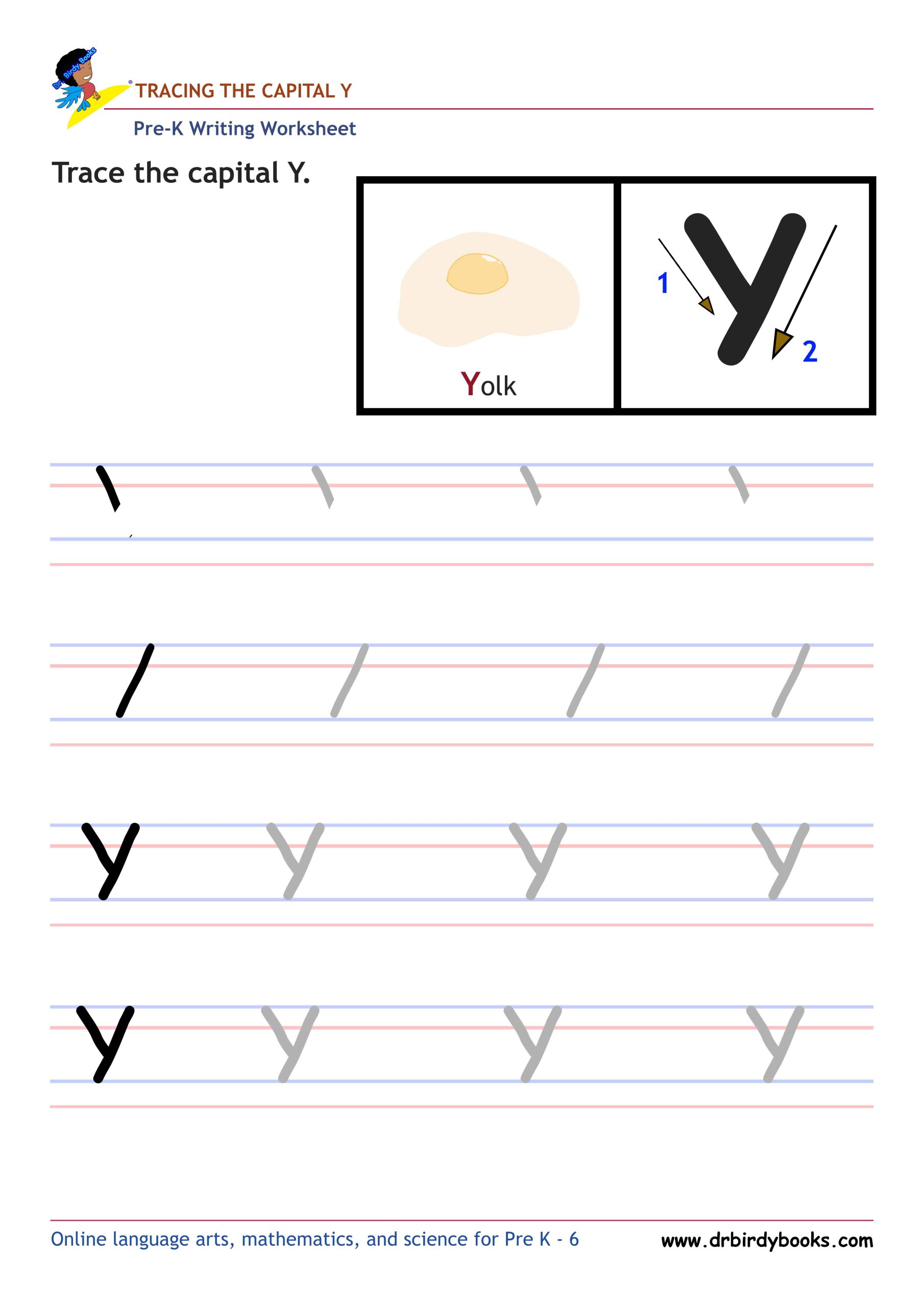 Pre K Writing ABCs Worksheet showing letter strokes and complete letters.