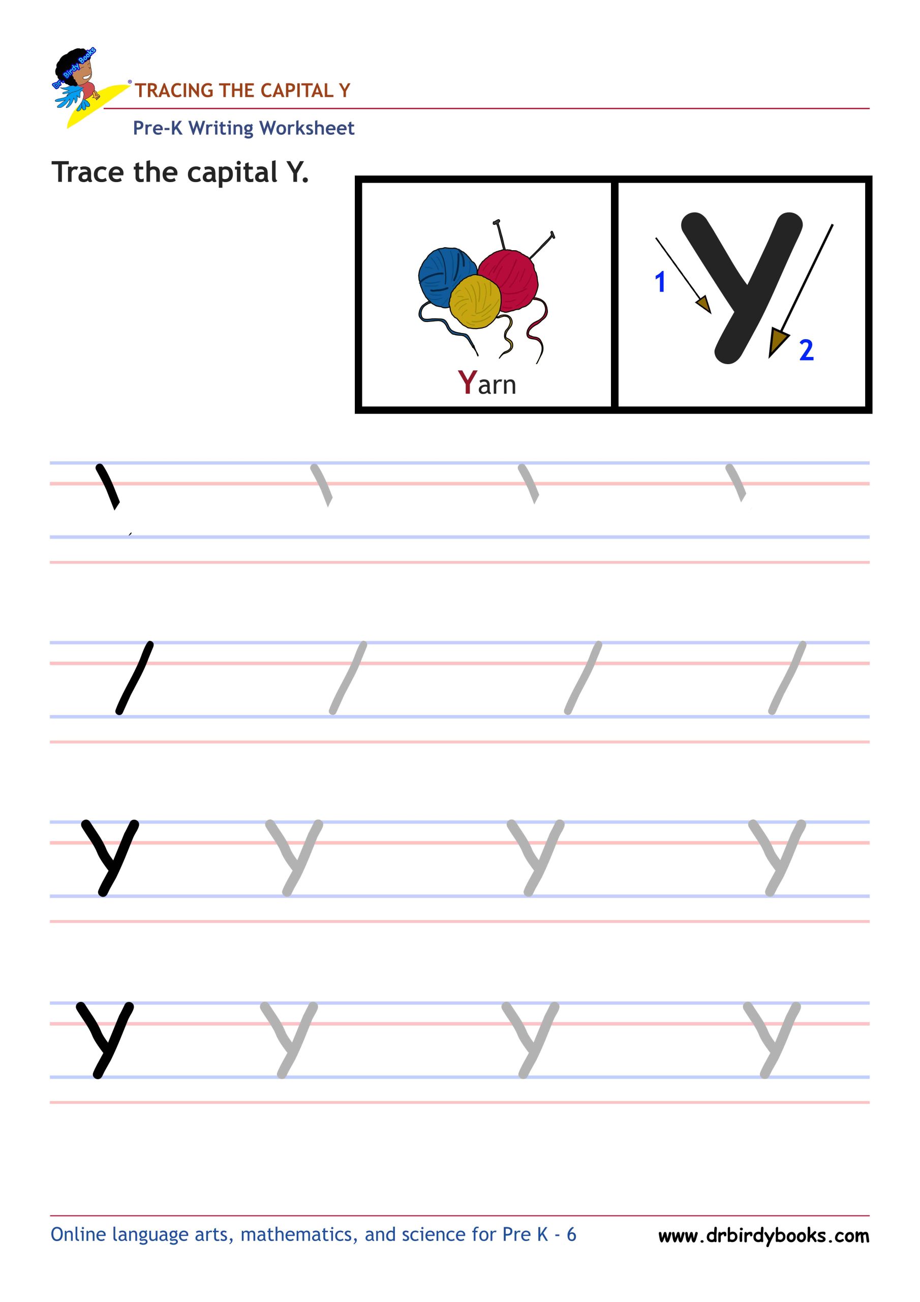 Pre K Writing ABCs Worksheet showing letter strokes and complete letters.