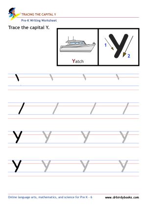 Pre K Writing ABCs Worksheet showing letter strokes and complete letters.